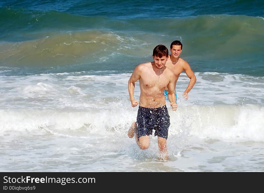 Photo of beach fun in USA.