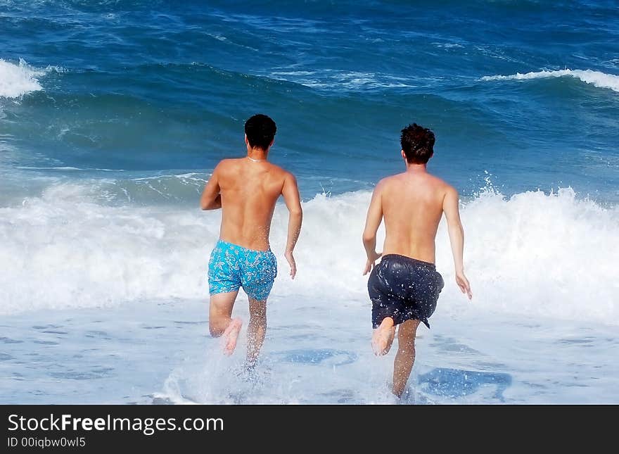 Photo of beach fun in USA.