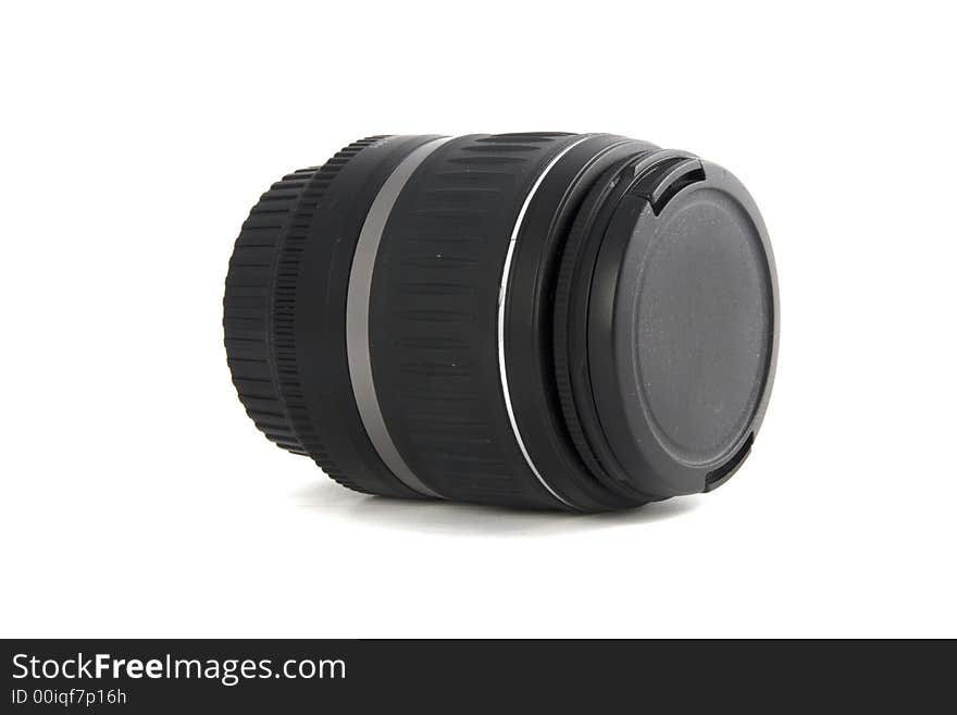 Photo of a zoom lens with cap