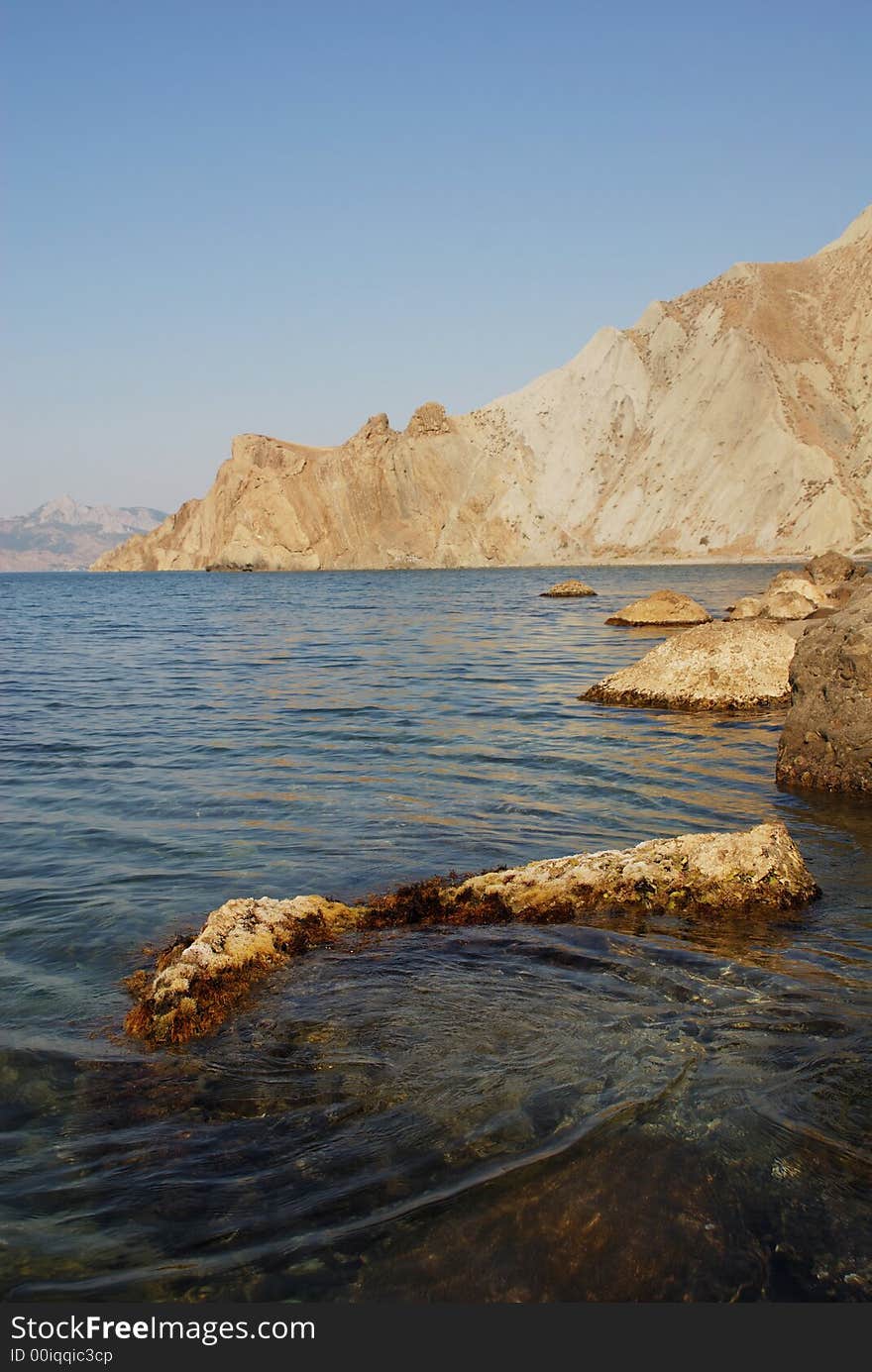 The sea and mountains