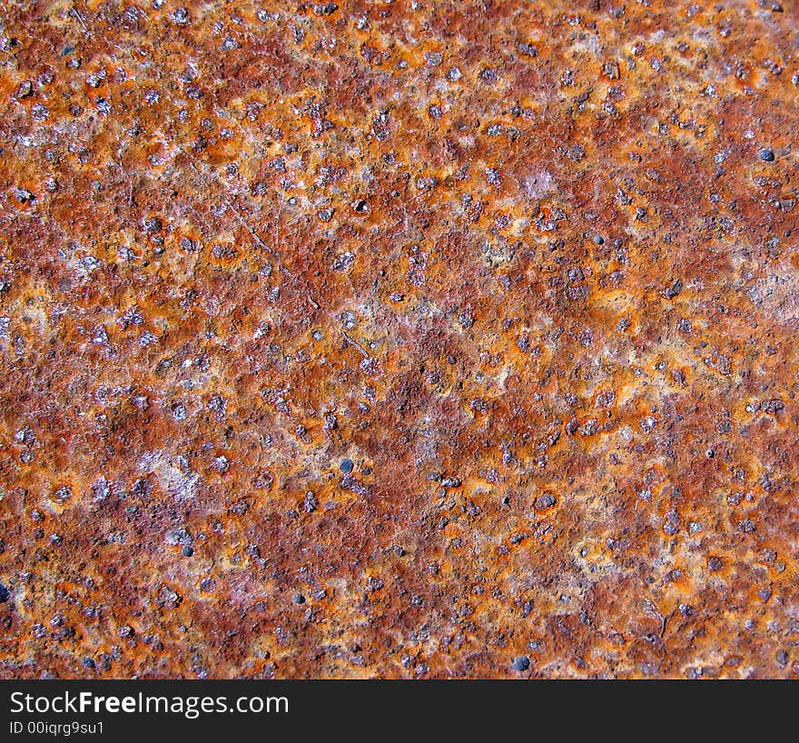 Old rusty iron surface close-up. Old rusty iron surface close-up