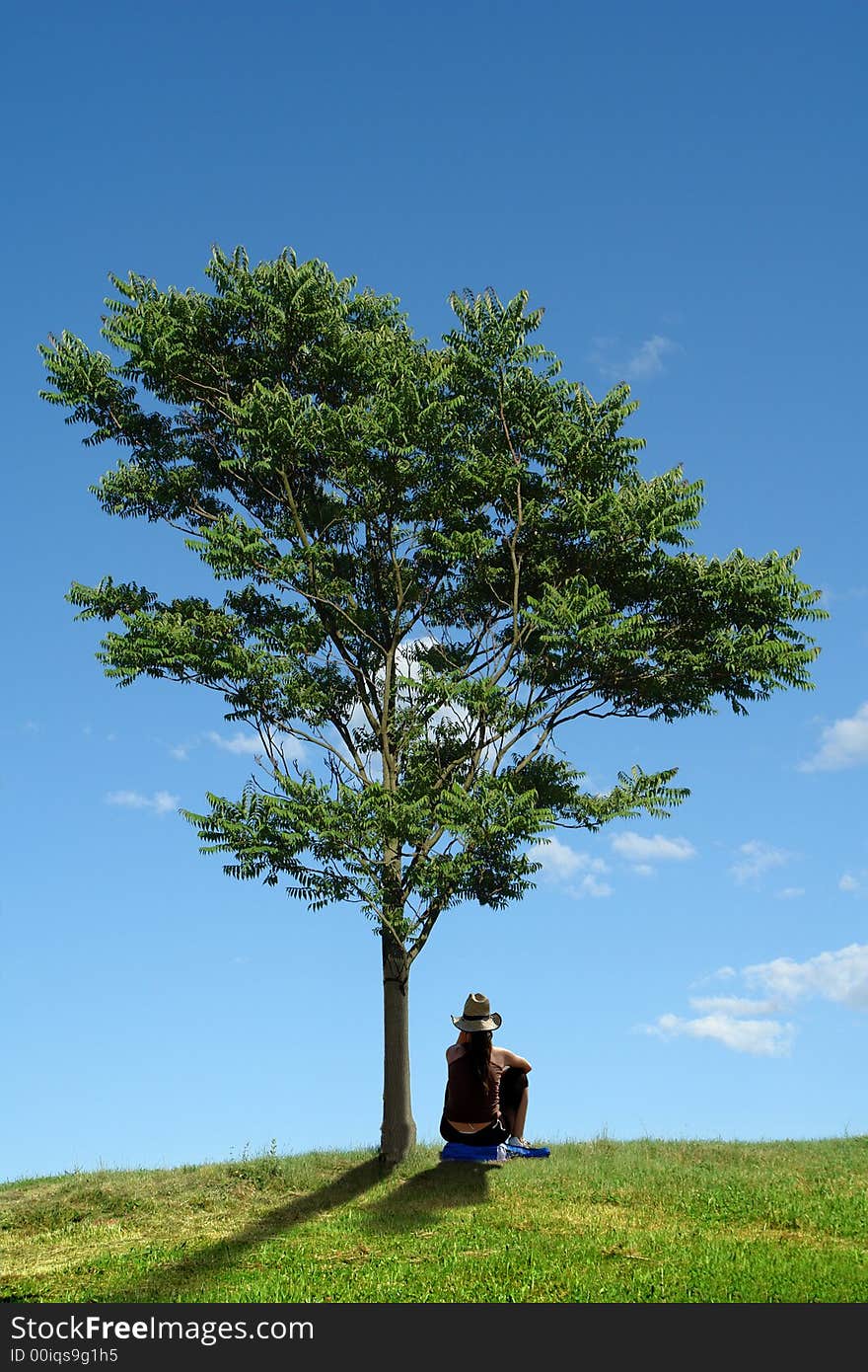 Woman and Tree