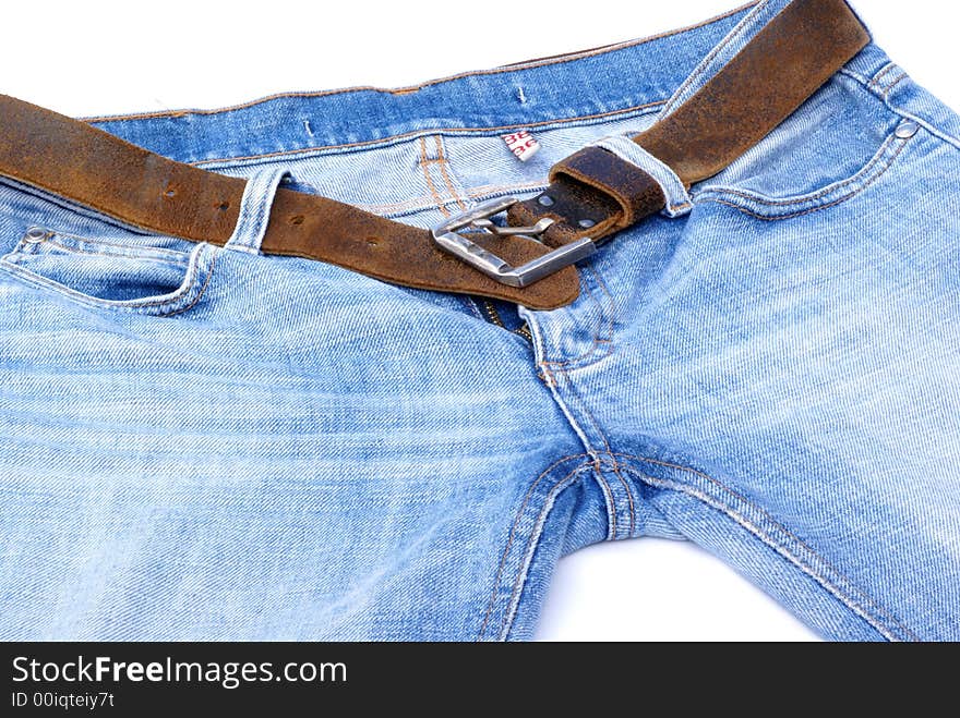 Jeans With Belt.