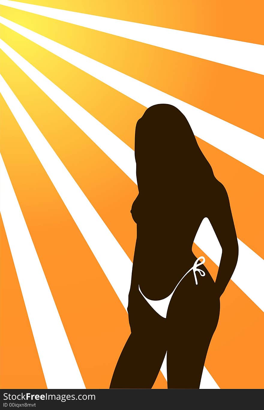 Girl silhouette