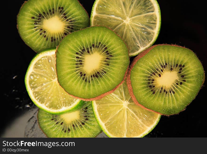 A variety of fresh fruit sliced and ready to be eaten