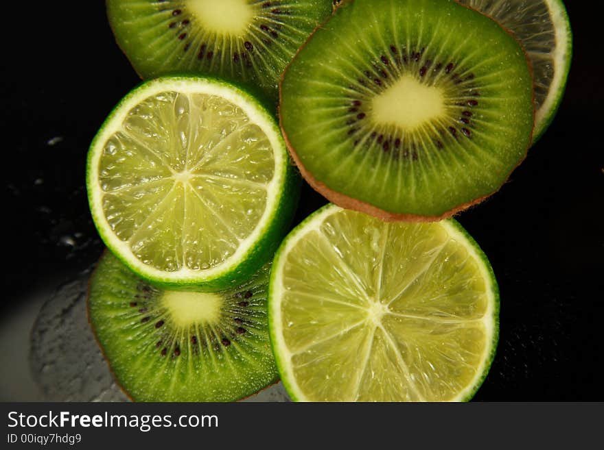 A variety of fresh fruit sliced and ready to be eaten