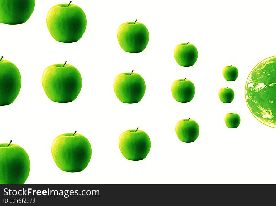 Associative composition, dynamical composition on white background