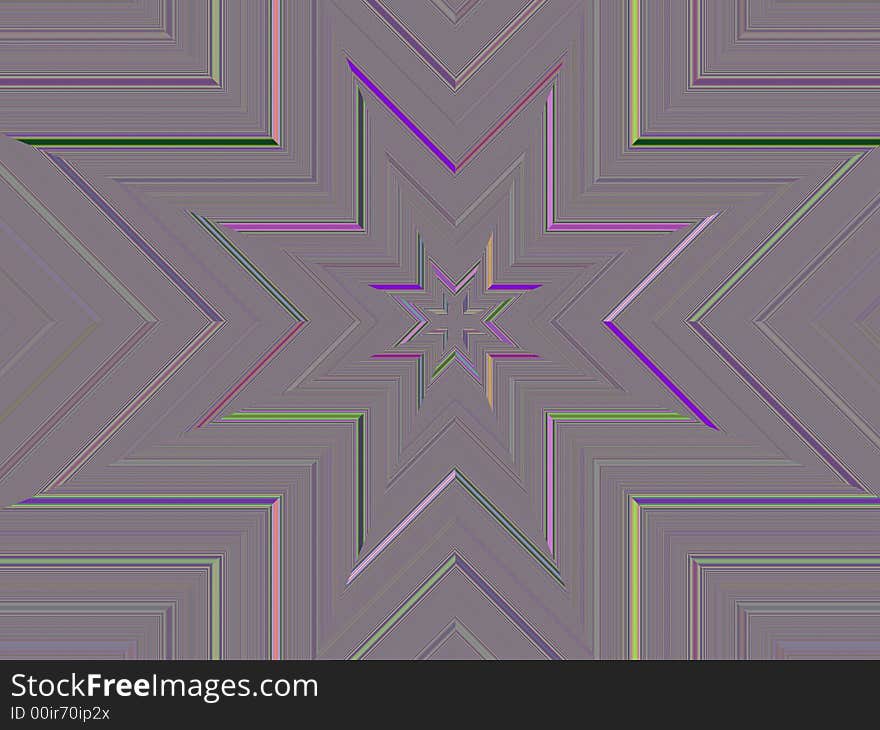 Computer generated symmetric fractal design. Computer generated symmetric fractal design