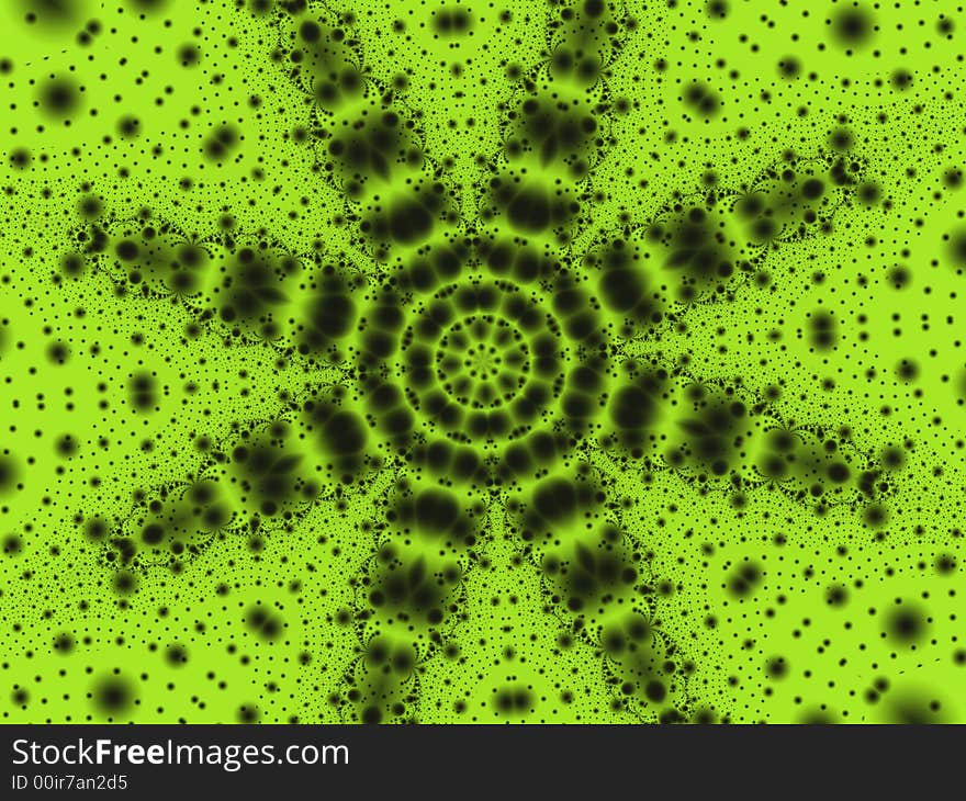 Fractal rendered abstract futuristic background