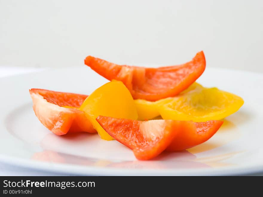 Slices Of Fresh Pepper