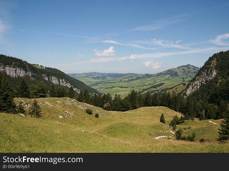 In the middle of Alps