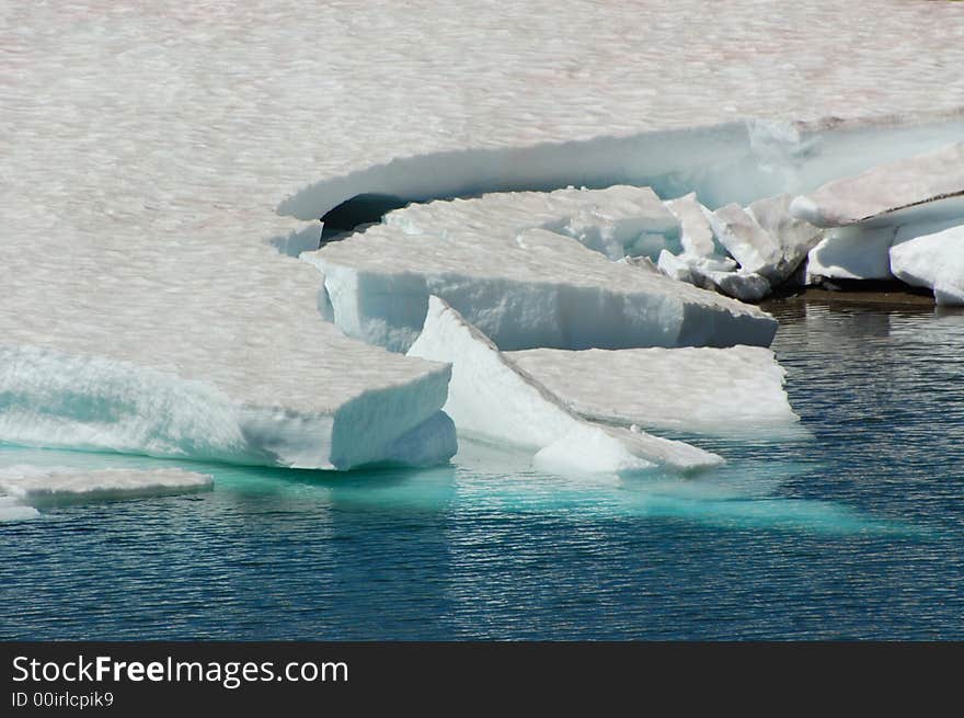 Broken iceberg at the Frozen Lake