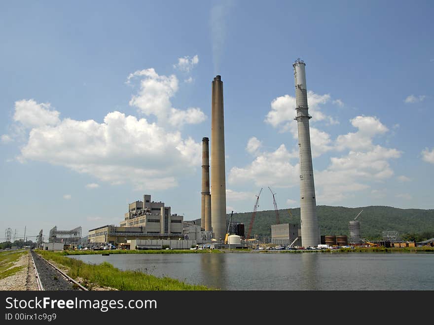 A Large Fossil Fuel Power Generation Plant. A Large Fossil Fuel Power Generation Plant