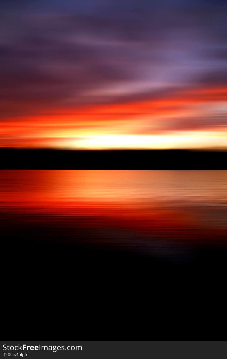 Deliberatly blurred abstract of a sunrise over Percy Priest Lake in Nashville. Deliberatly blurred abstract of a sunrise over Percy Priest Lake in Nashville