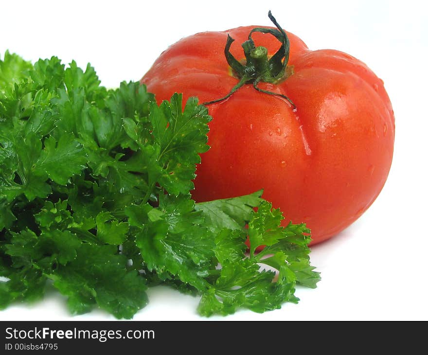 Tomatoes and greens