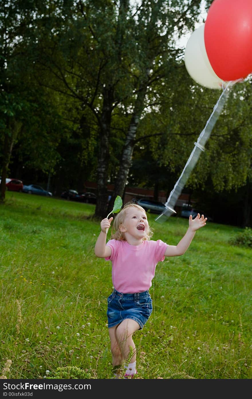 Girl with balloon