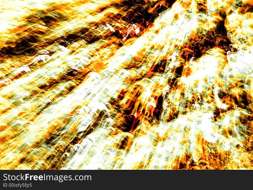 An abstract image created by using a slow shutter speed while moving and/or adjusting the focal length of the lens. Colors added and/or adjusted afterwards. An abstract image created by using a slow shutter speed while moving and/or adjusting the focal length of the lens. Colors added and/or adjusted afterwards.