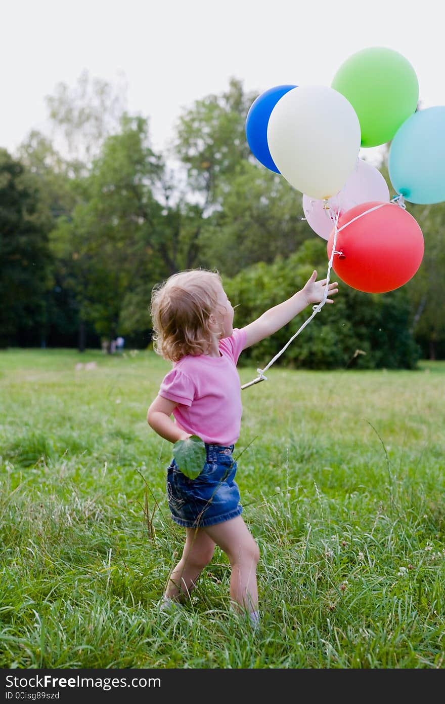 Girl with balloon