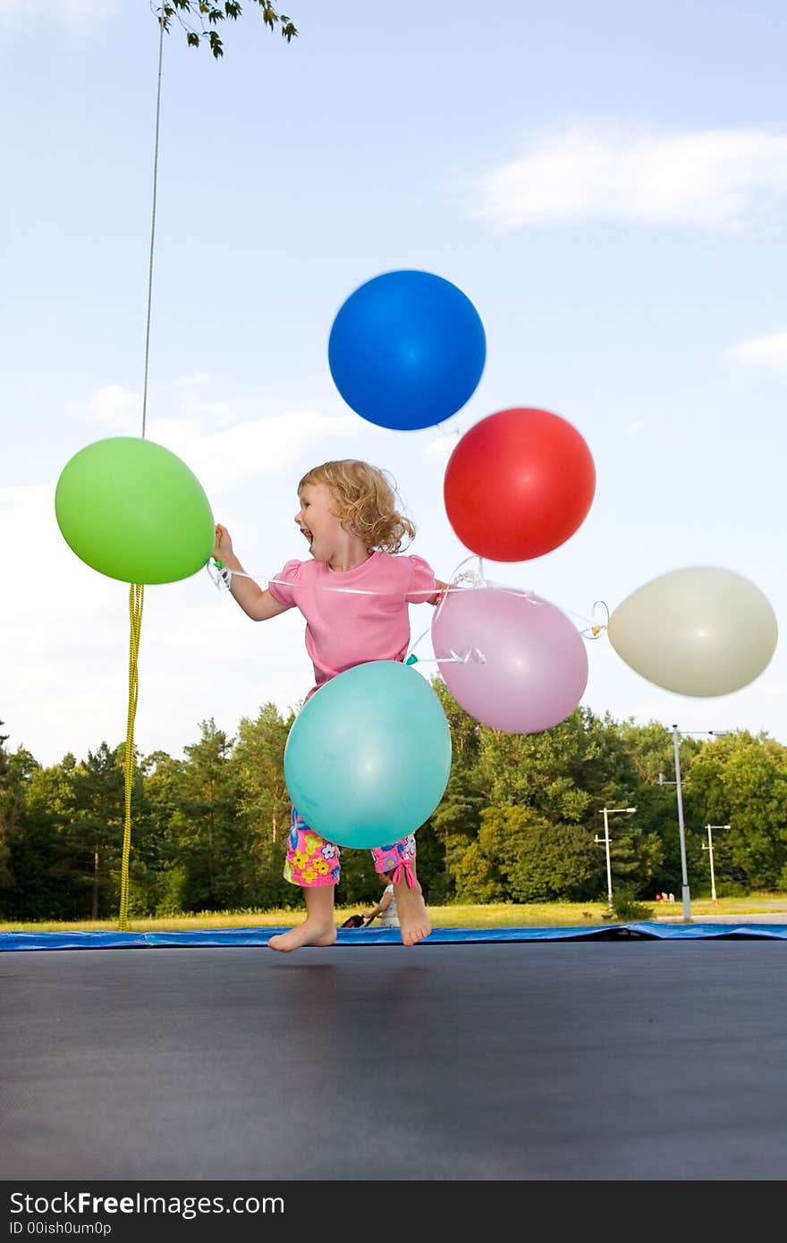 Girl with balloon