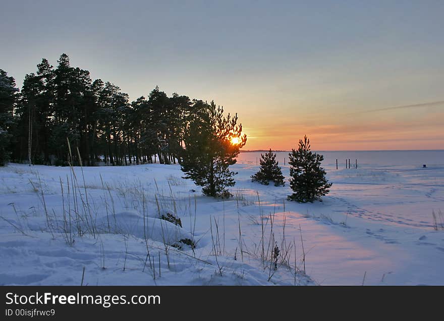 Cold december evening