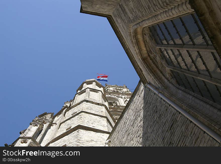 Grote Kerk in Breda Seen from