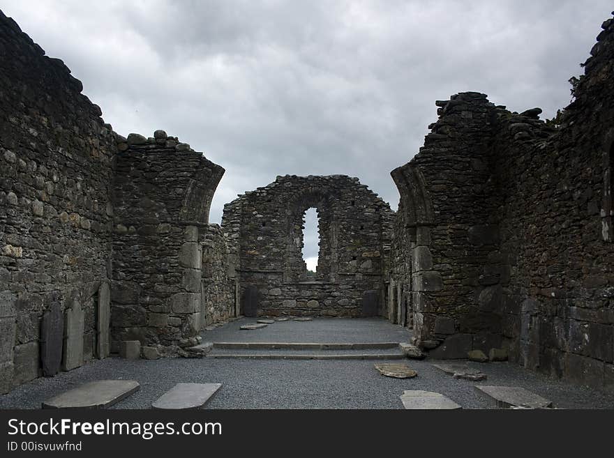 Ancient church at glendalough, ireland, Co. wicklow. Ancient church at glendalough, ireland, Co. wicklow.