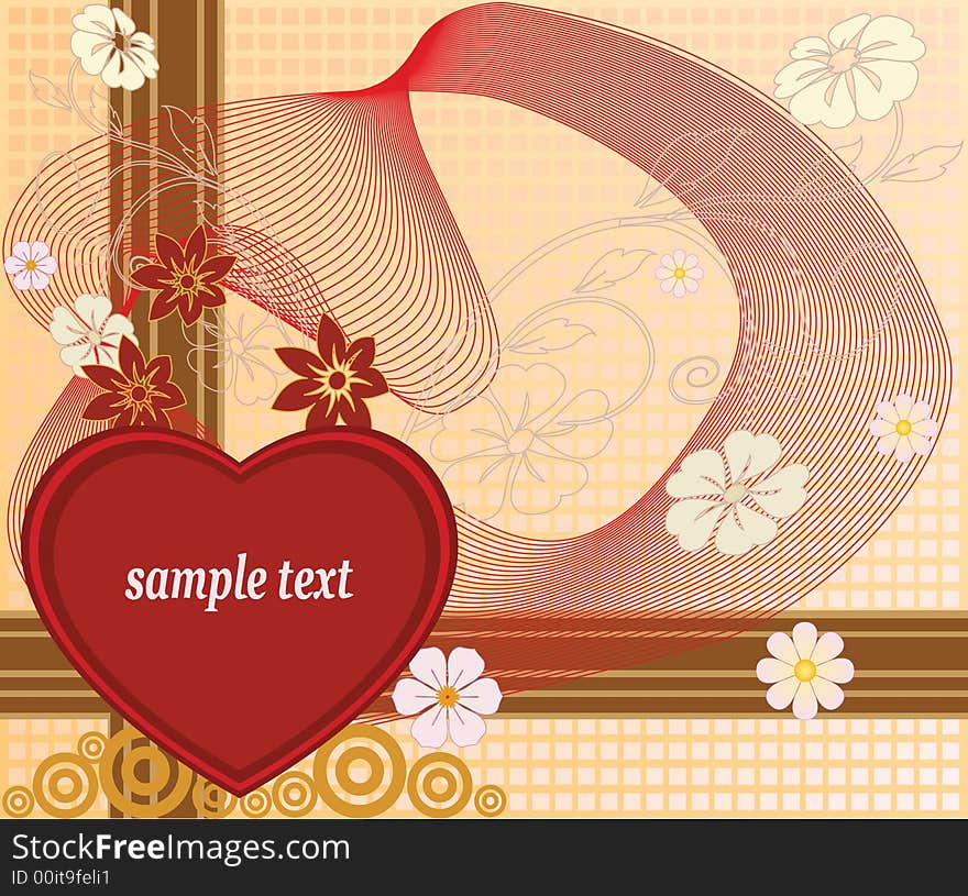 Abstract floral background - vector illustration. Abstract floral background - vector illustration