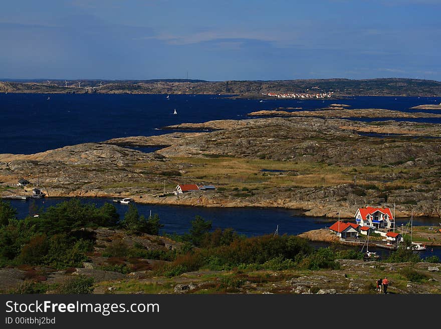 View from Marstrand castle, Sweden