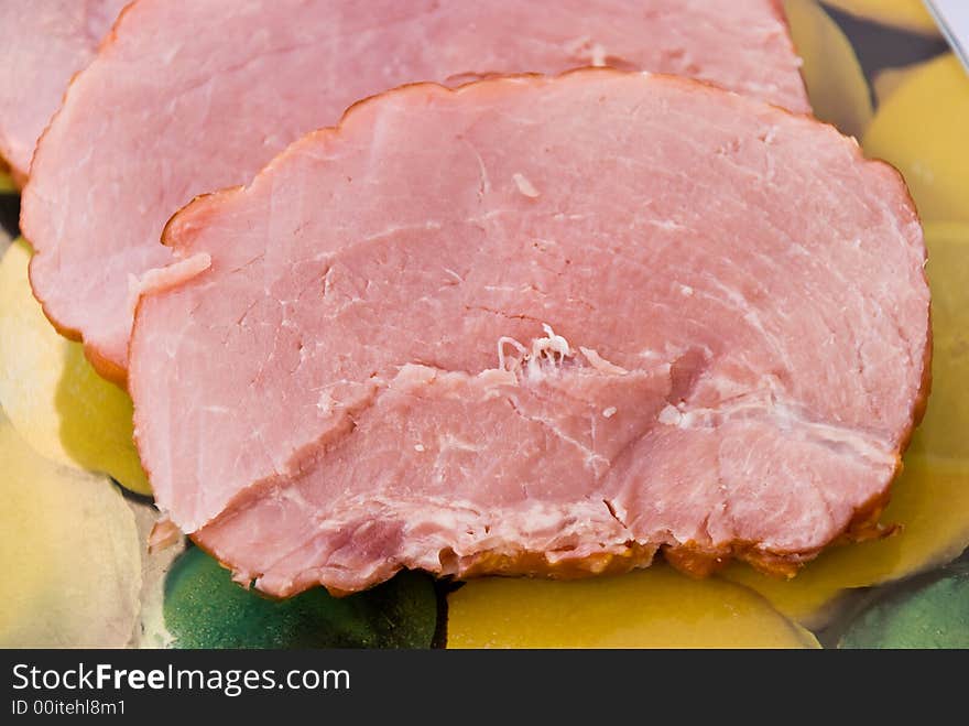 Fresh Slices Of Marinated Ham