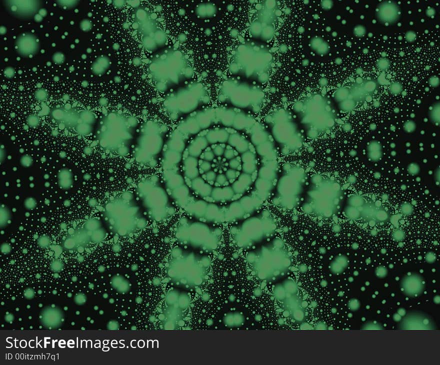 Computer generated symmetric fractal design. Computer generated symmetric fractal design