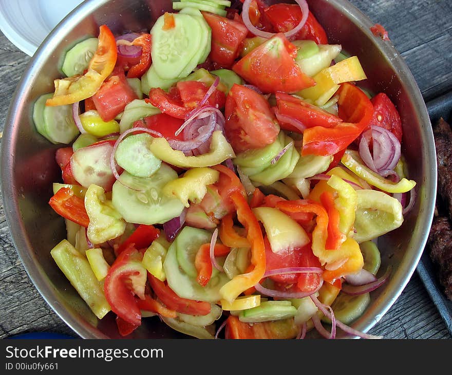 Close-up of fresh salad