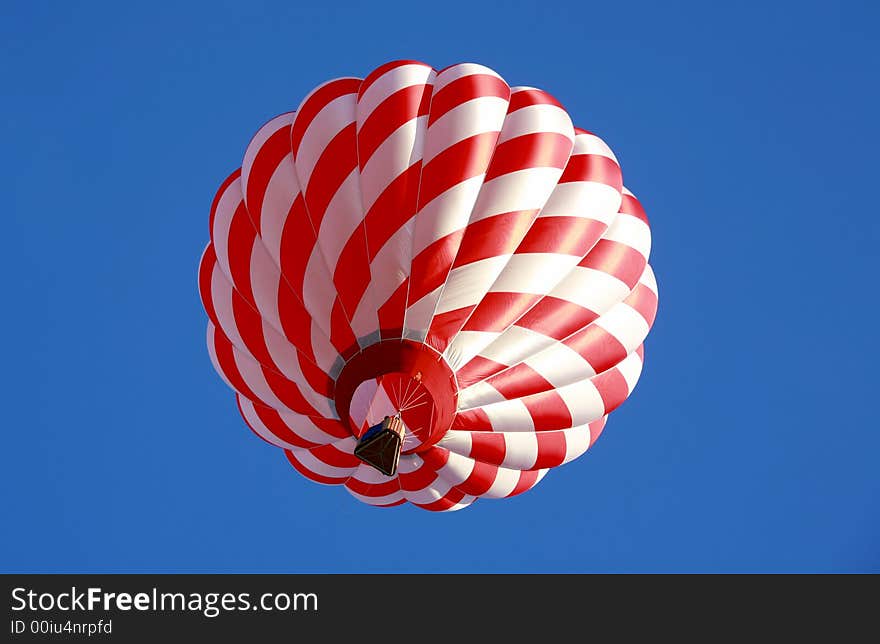 Hot Air Balloon Against a Clear Blue Sky
