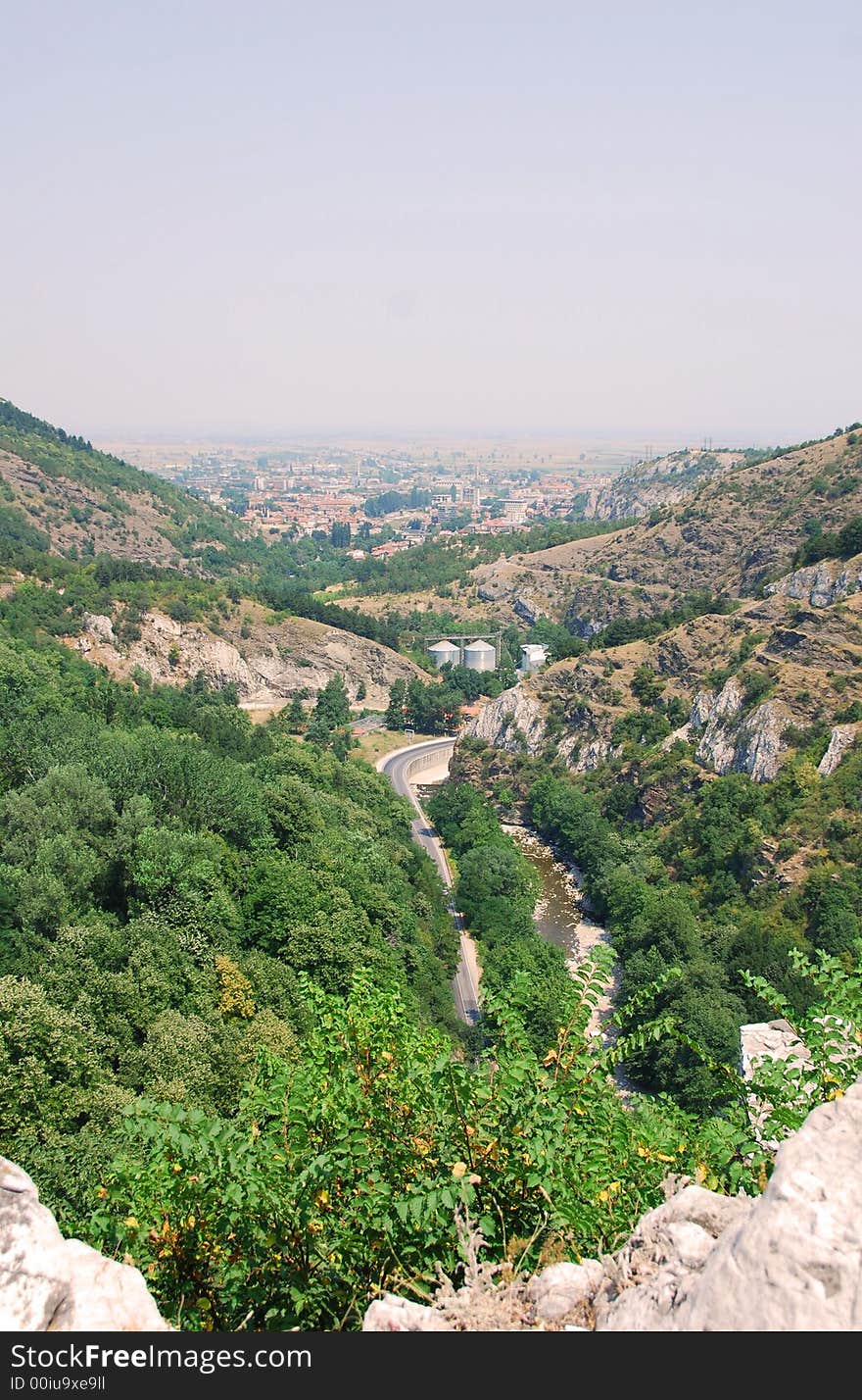 Mountain and valley scenery from Bulgaria. Mountain and valley scenery from Bulgaria