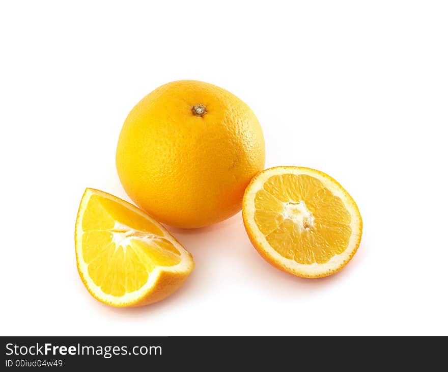 Orange and two slices