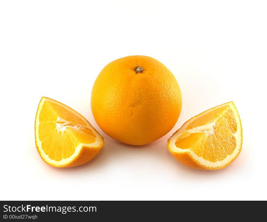 Orange and two slices