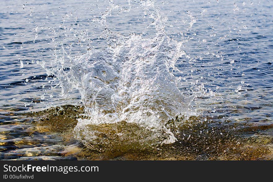 Splashes On Lake Baikal