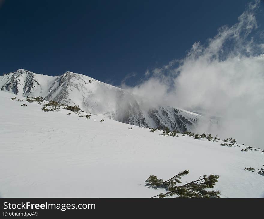 High Tatras Mountains in Winte