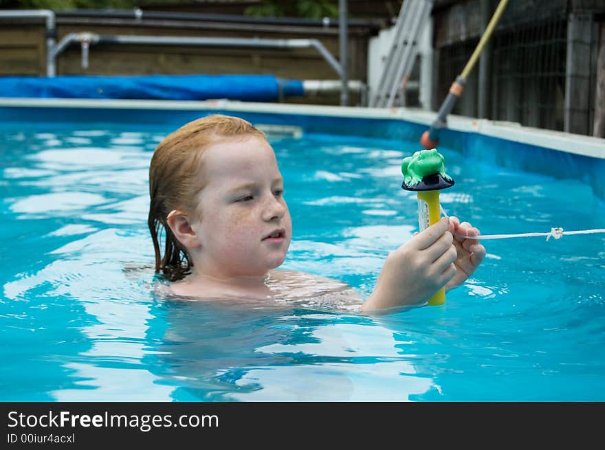 Young girl in the water