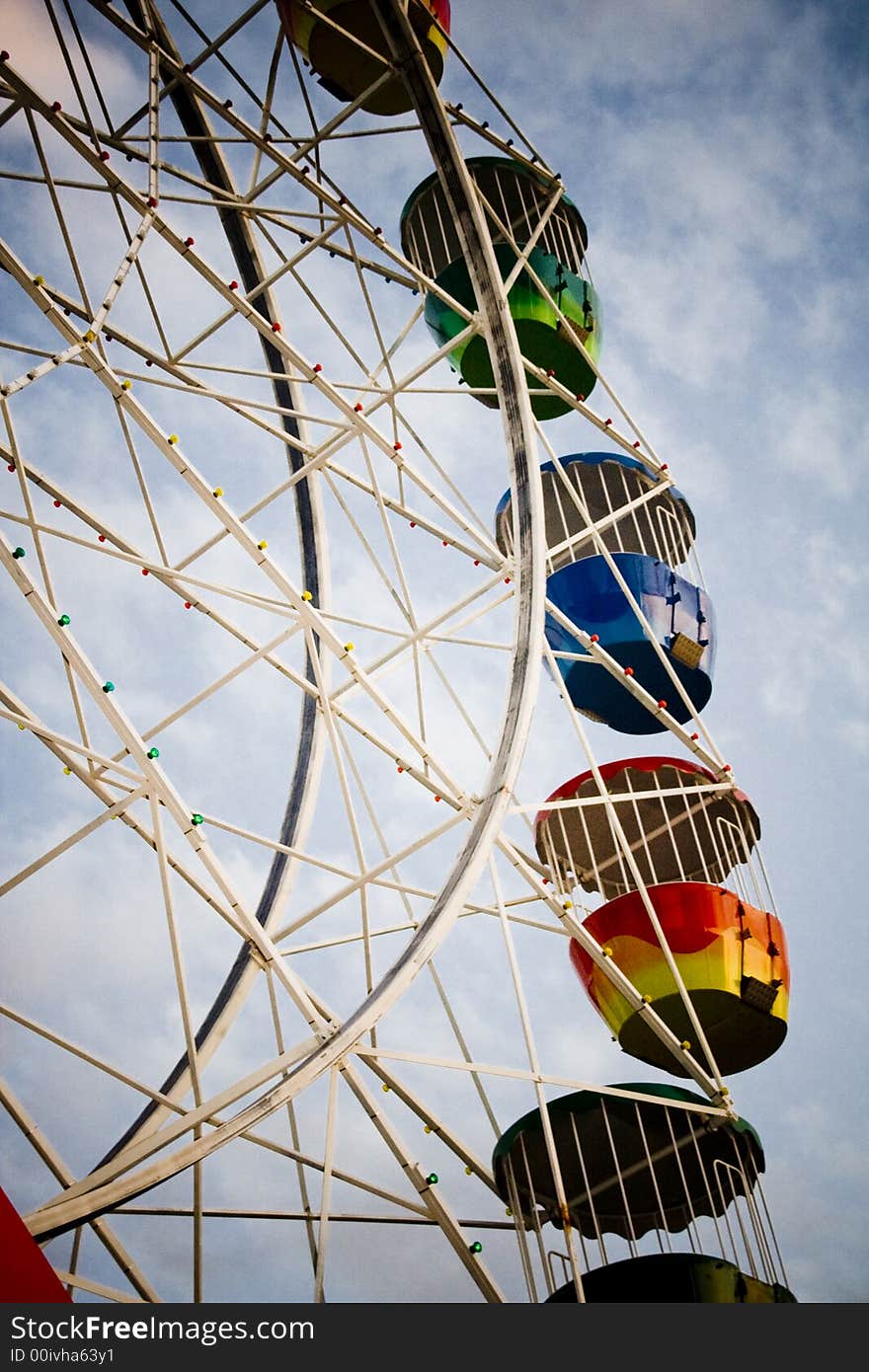 The ferris wheel in Sydney Luna Park