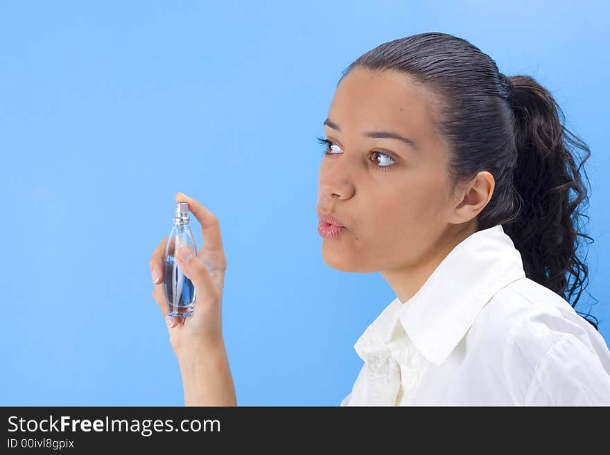 Girl with perfume