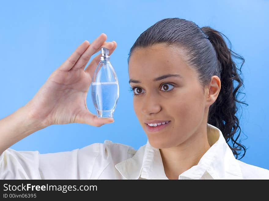 Girl with perfume