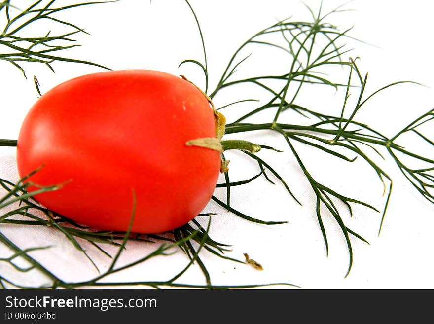 Tomato Isolated in White Background