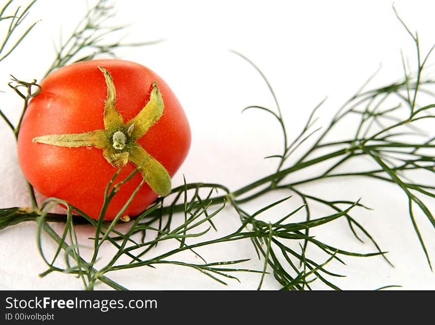 Tomato Isolated in White Background