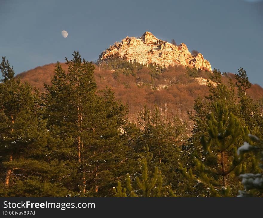 Rock on the peak