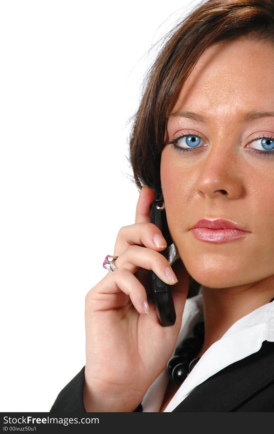 Businesswoman on the cell phon