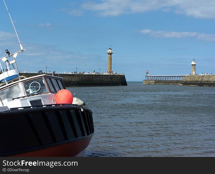 Whitby fishing boat