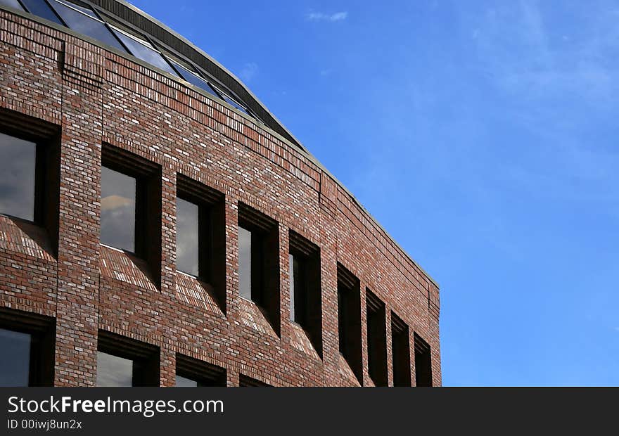 Unique brick building