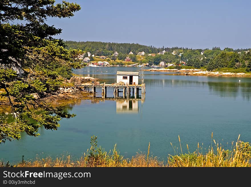 Scenic Fishing shack and pier