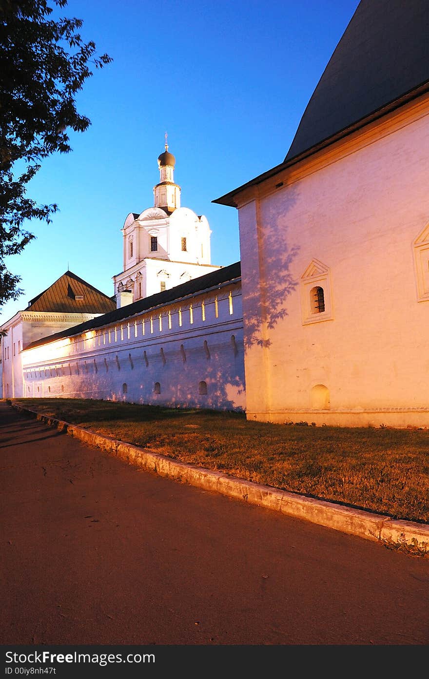 Scene of summer Night Moscow