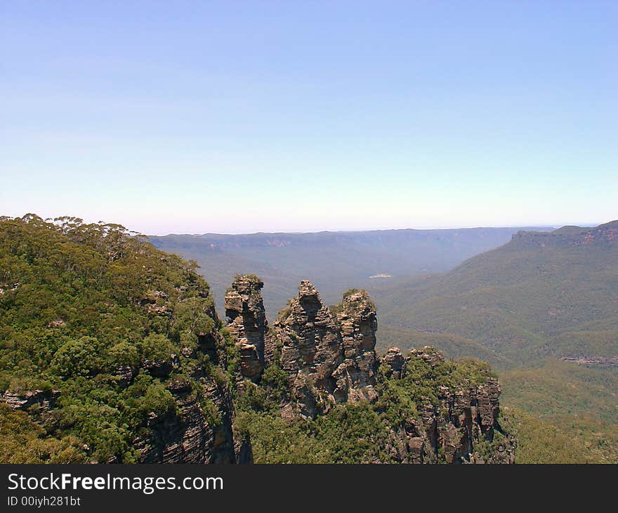 Three Sisters at Katoomba, Blue Mountains, Australia. Three Sisters at Katoomba, Blue Mountains, Australia